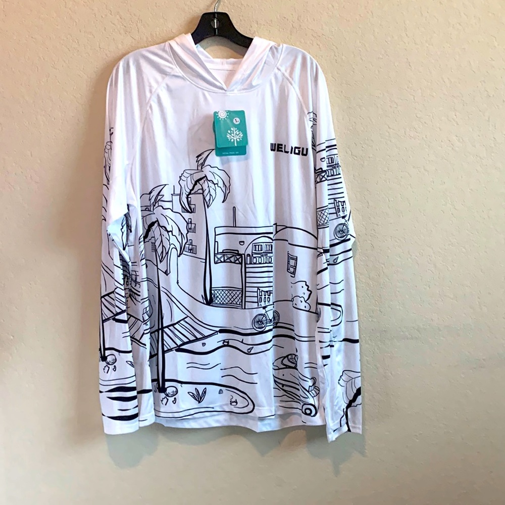 NWT Mens Weligu Graphic Hoodie